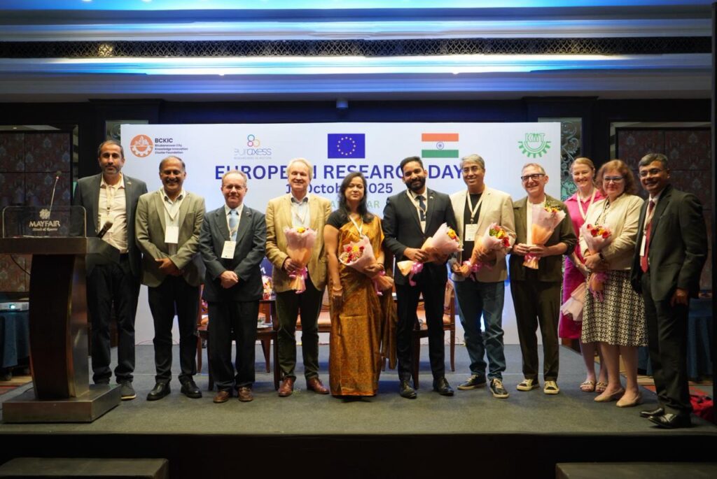 European Research Day, Bhubaneswar, EU-India collaboration, research funding, Horizon Europe, Marie Skłodowska-Curie Actions, ERC grants, EU fellowships, KIIT University, EURAXESS India, Bhubaneswar City Knowledge Innovation Cluster, European Union, research innovation, higher education, international research, student mobility
