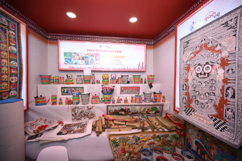 Odisha IITF 2025, Odisha Pavilion, Bharat Mandapam, India International Trade Fair, Odisha culture, Odisha crafts, Odisha tribal products, Koraput Coffee, OMFED, Odisha tourism, Odisha development, Odisha heritage, Ek Bharat Shresth Bharat, Odisha artisans, IITF New Delhi