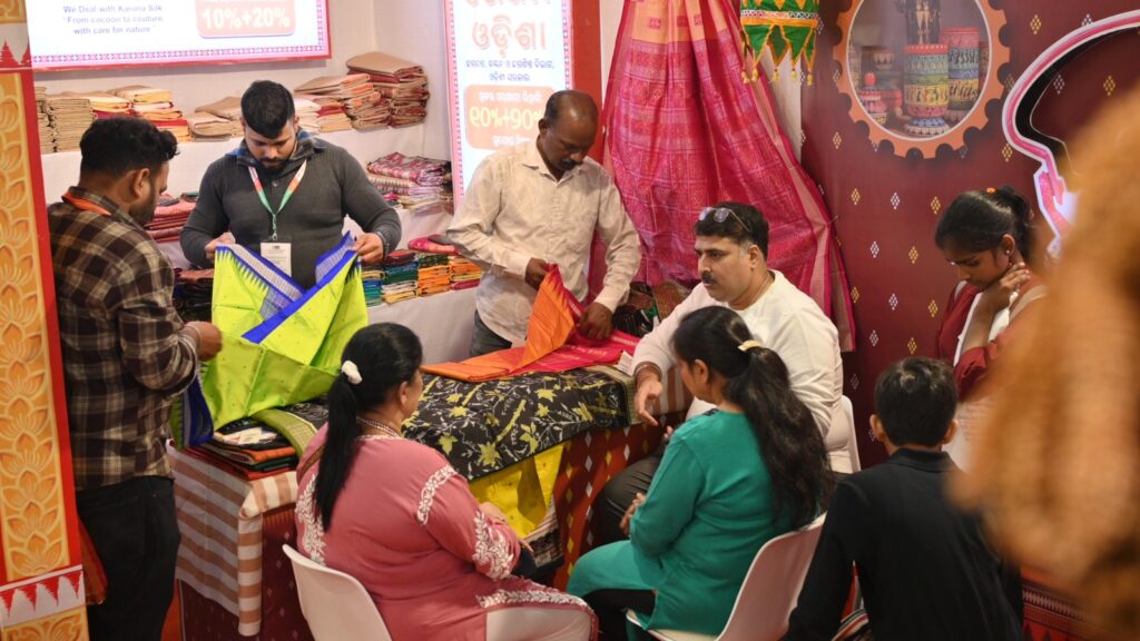 Odisha IITF 2025, Odisha Pavilion, Bharat Mandapam, India International Trade Fair, Odisha culture, Odisha crafts, Odisha tribal products, Koraput Coffee, OMFED, Odisha tourism, Odisha development, Odisha heritage, Ek Bharat Shresth Bharat, Odisha artisans, IITF New Delhi