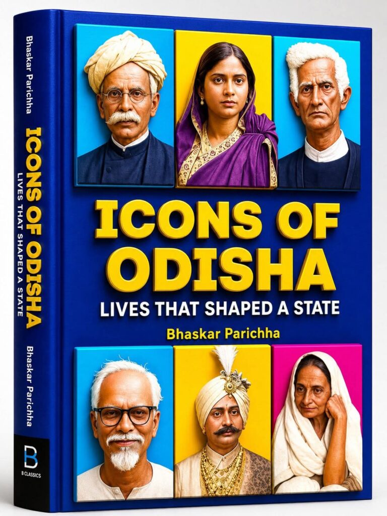 Icons of Odisha, Bhaskar Parichha, history of Odisha, Odia literature, Madhusudan Das, Gopabandhu Das, Odisha statehood, Odissi dance revival, cultural identity Odisha, Odisha history book