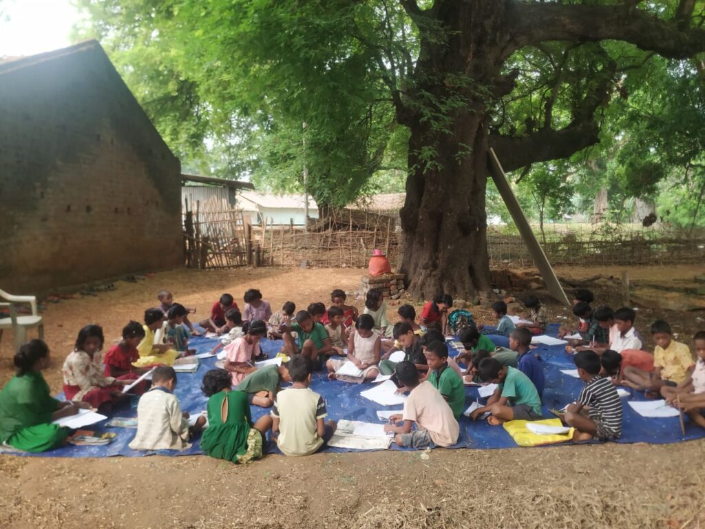 Odisha tribal children, Mayurbhanj education, Water Bell initiative, climate change and education, Sikshasandhan, CRY India, summer heatwave impact, community learning centers, student hydration, rural development Odisha.