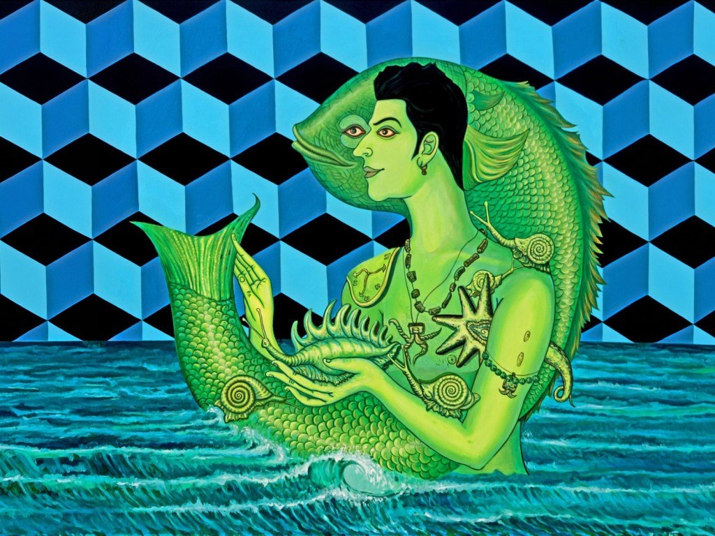 Birendra Pani, Neo-Urban Avatar, contemporary Indian art, India International Centre, Odishan heritage, Pattachitra-inspired art, modern urban existence, art exhibition New Delhi, Indian mythology and art, contemporary mythscape