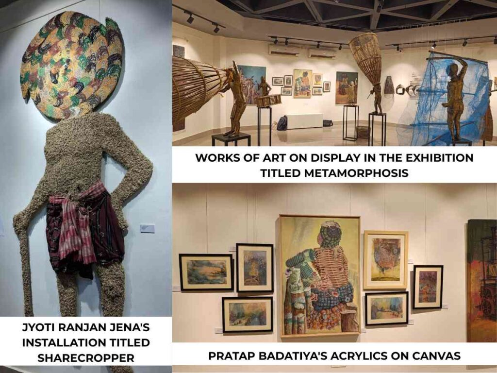 METAMORPHOSIS exhibition, Lalit Kala Akademi Bhubaneswar, Lipsa Sahoo, Odisha contemporary art, research scholars art showcase, cultural identity in art, Pratap Badatiya, Kinu Behera, Amiya Ranjan Ojha, art and preservation.