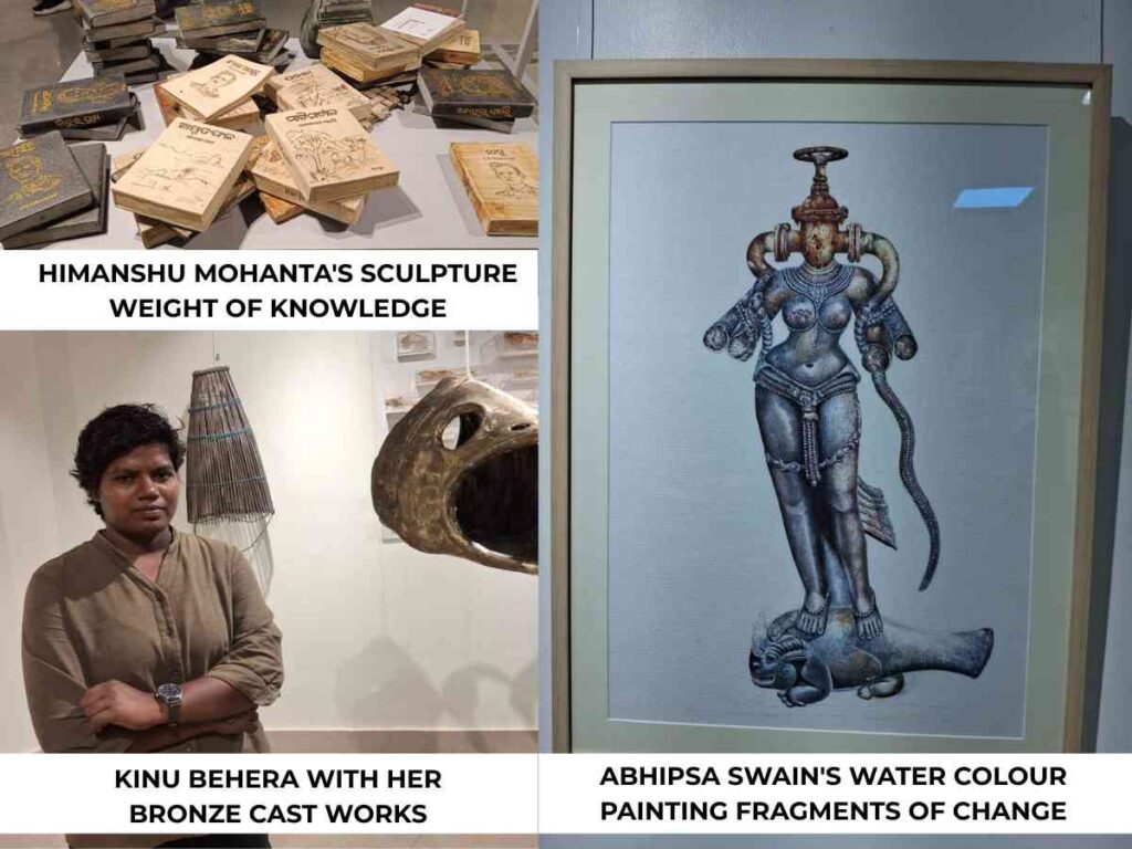 METAMORPHOSIS exhibition, Lalit Kala Akademi Bhubaneswar, Lipsa Sahoo, Odisha contemporary art, research scholars art showcase, cultural identity in art, Pratap Badatiya, Kinu Behera, Amiya Ranjan Ojha, art and preservation.