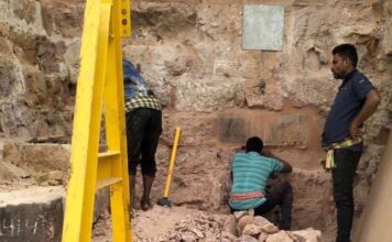 Removal of Sand from Konark’s Jagamohan