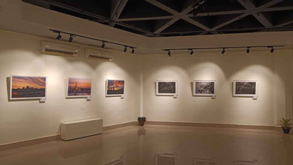 World Photography Day exhibition review, IMAGE AND IMAGINATION photography, wildlife photography tiger glance, macro and landscape photography, Ramadevi Women's University review, photography art styles Odisha.