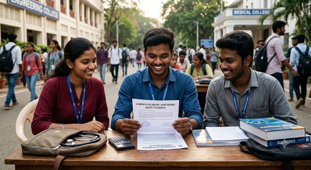 Odisha fee relief SC ST students, medical and engineering fee waiver Odisha, Chief Minister Mohan Charan Majhi scheme, professional college admission financial aid, SC ST student scholarships Odisha
