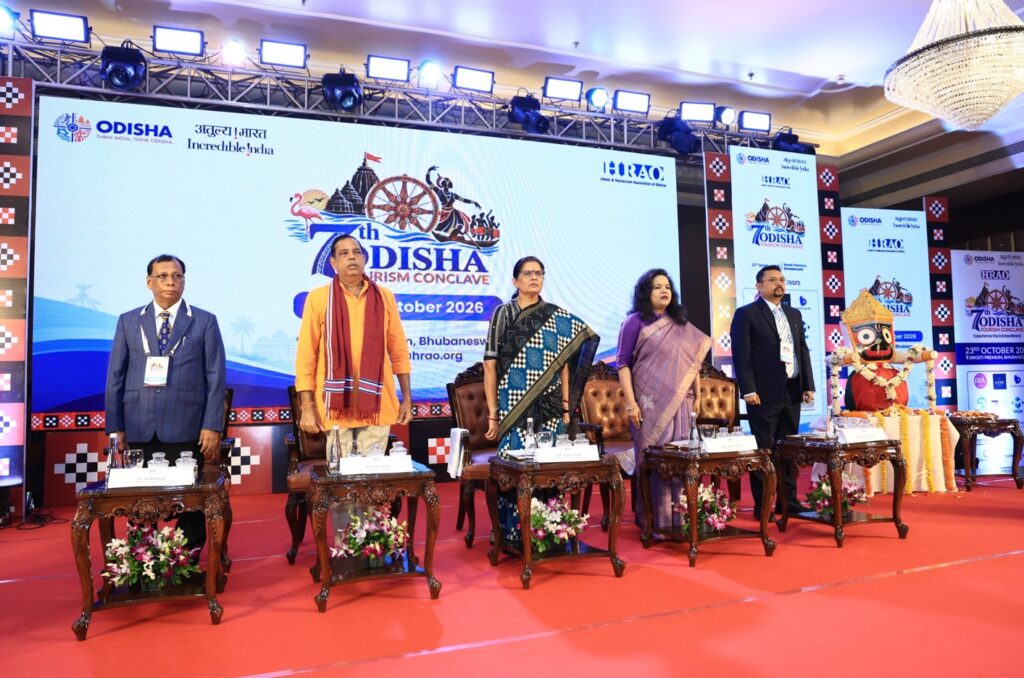Odisha Tourism Conclave 2026, Odisha tourism, HRAO Odisha Tourism Conclave, Tourism for All and All for Tourism, Odisha 21-night destination, Odisha tourism development, Bhubaneswar tourism event, Pravati Parida, Anu Garg, J K Mohanty, Odisha tourism investment, Odisha Travel Bazaar, sustainable tourism Odisha, Odisha tourism infrastructure, tourism jobs in Odisha, Odisha tourism roadmap
