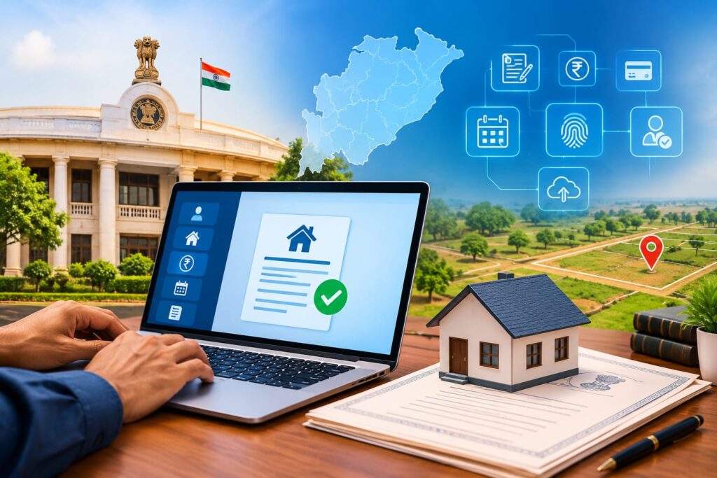 Odisha NGDRS, National Generic Document Registration System, Odisha property registration, digital property registration, online land registration Odisha, NGDRS implementation, Odisha Revenue Department, property registration system, digital land records, stamp duty online payment, Suresh Pujari, land registration reform