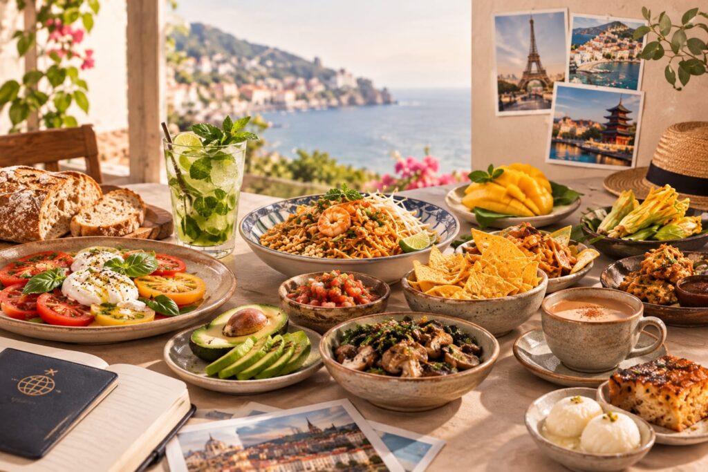 Culinary journey essay, global food experience, Odia food nostalgia, Pakhala Chhena Poda Rasagola, food and culture reflection